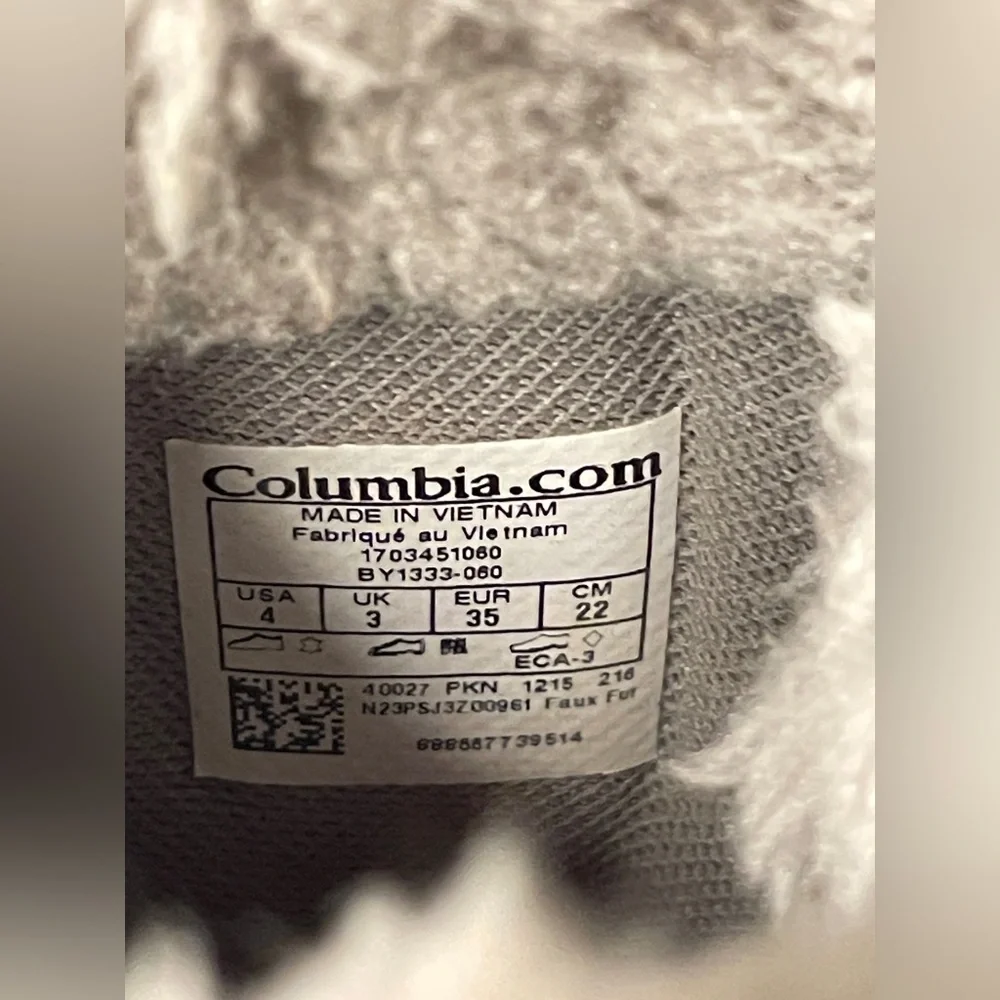 Columbia Bugaboot 200 grams Insulated Winter Snow Waterproof Girls Boots